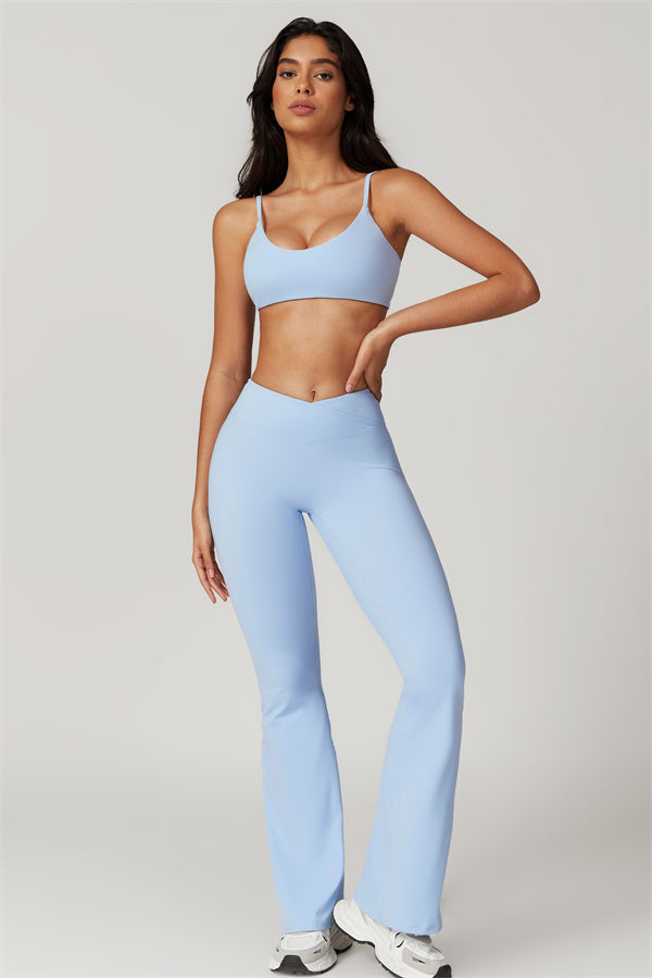 Conjunto de 2 piezas de sujetador deportivo Sophia Flares