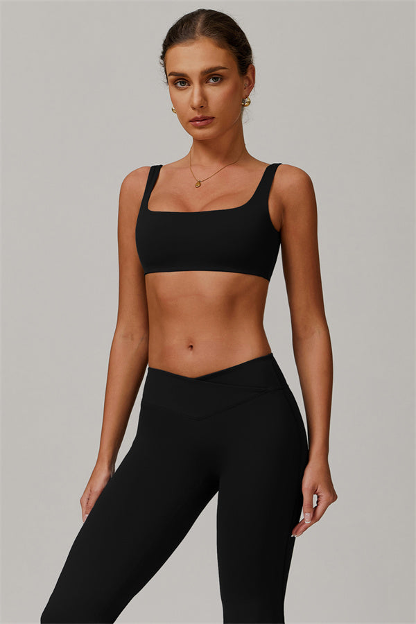 Conjunto de 2 piezas Halo: sujetador deportivo y leggings acampanados