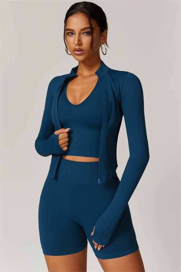 El conjunto de 2 piezas de chaqueta y pantalón corto Delight