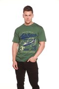 Camiseta gráfica de manga corta de bambú/algodón orgánico para hombre Air Force