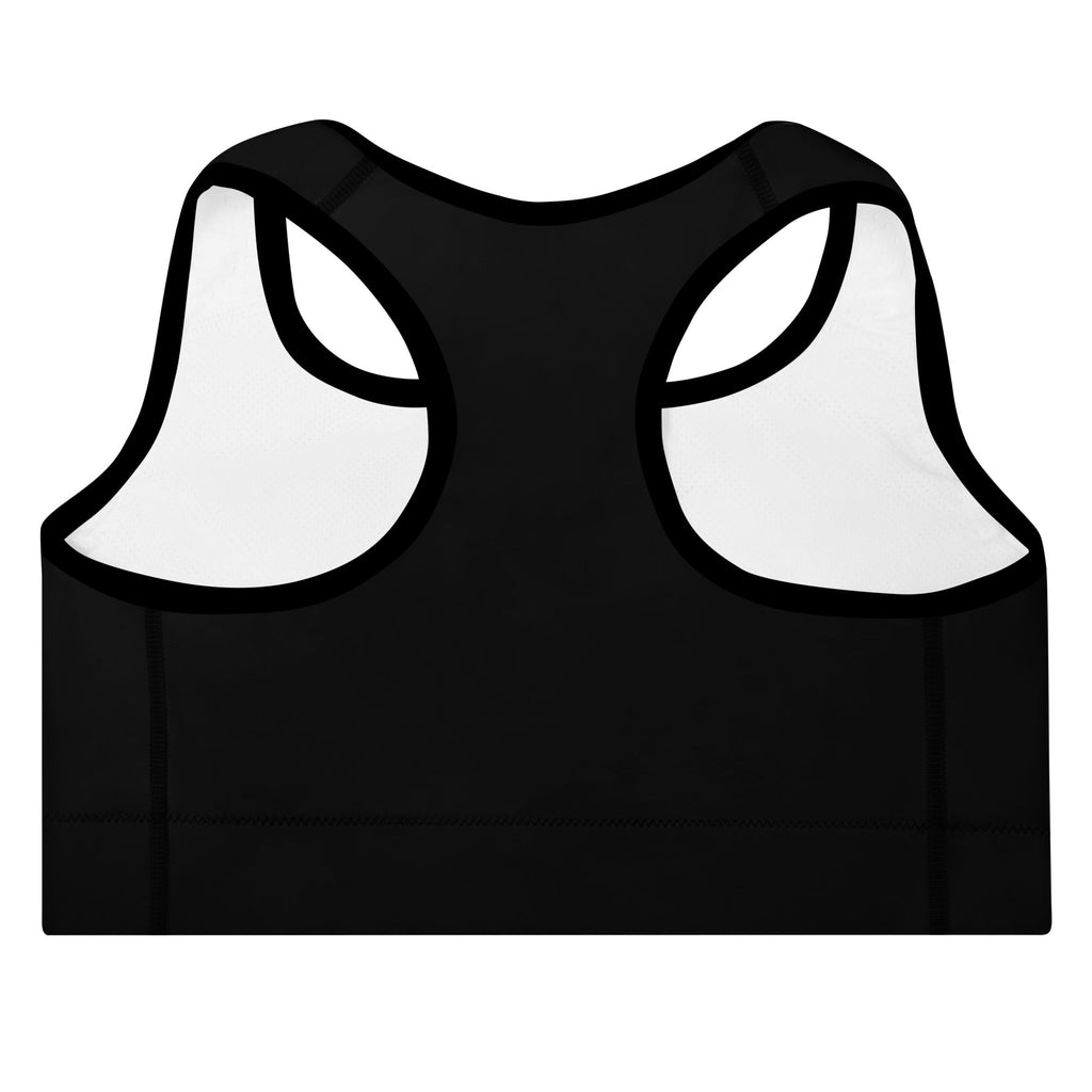 Sujetador deportivo acolchado Aftrz Classics - Negro con logo blanco