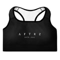 Sujetador deportivo acolchado Aftrz Classics - Negro con logo blanco