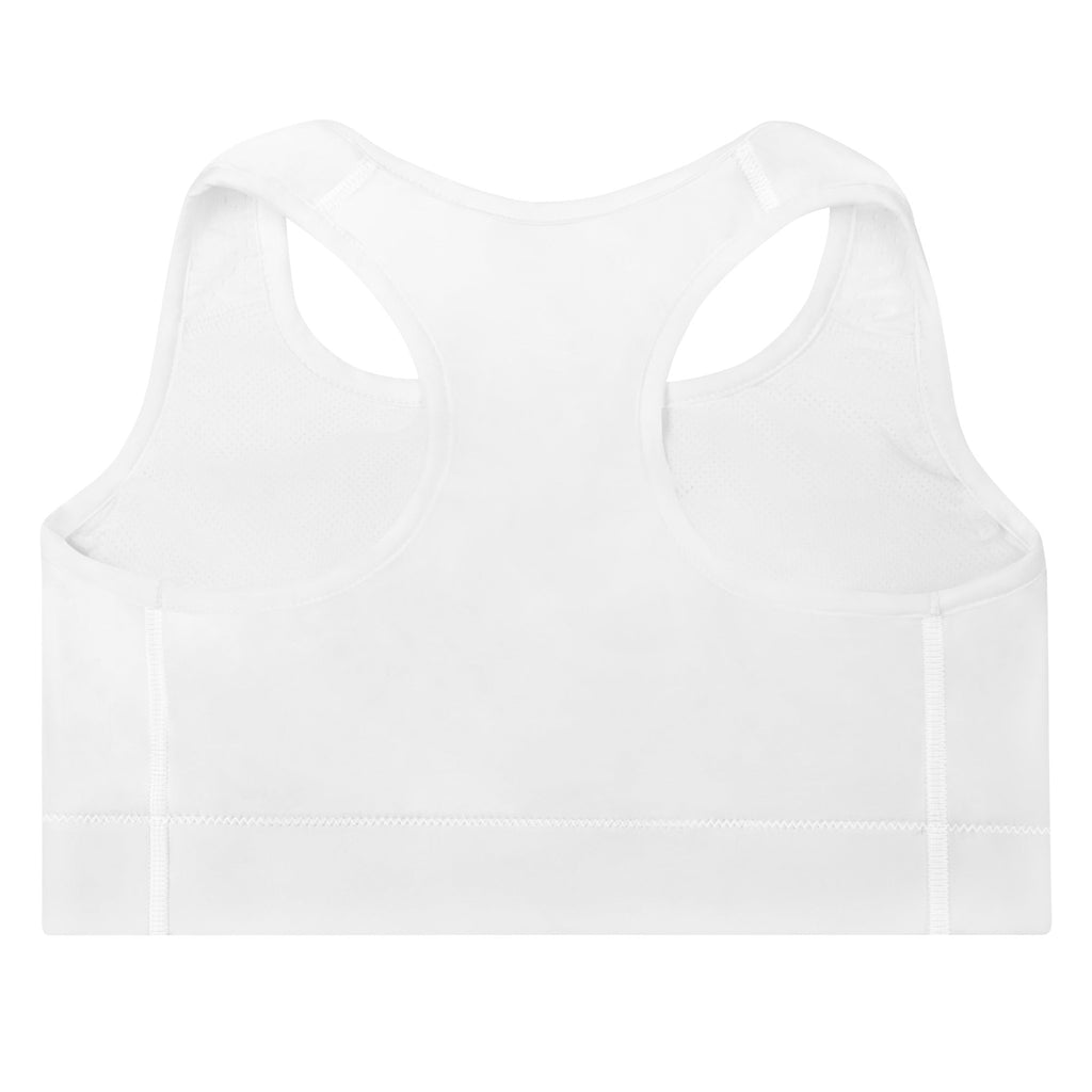 Sujetador deportivo acolchado Aftrz Classics - Blanco con logo rojo