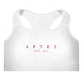 Sujetador deportivo acolchado Aftrz Classics - Blanco con logo rojo
