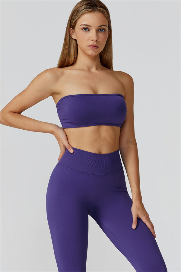 Conjunto de 2 piezas de leggings y sujetador deportivo Reign