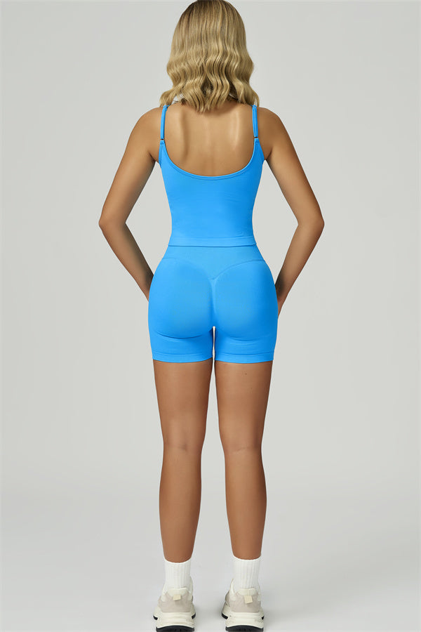 El conjunto de dos piezas Prime Crop Top y shorts