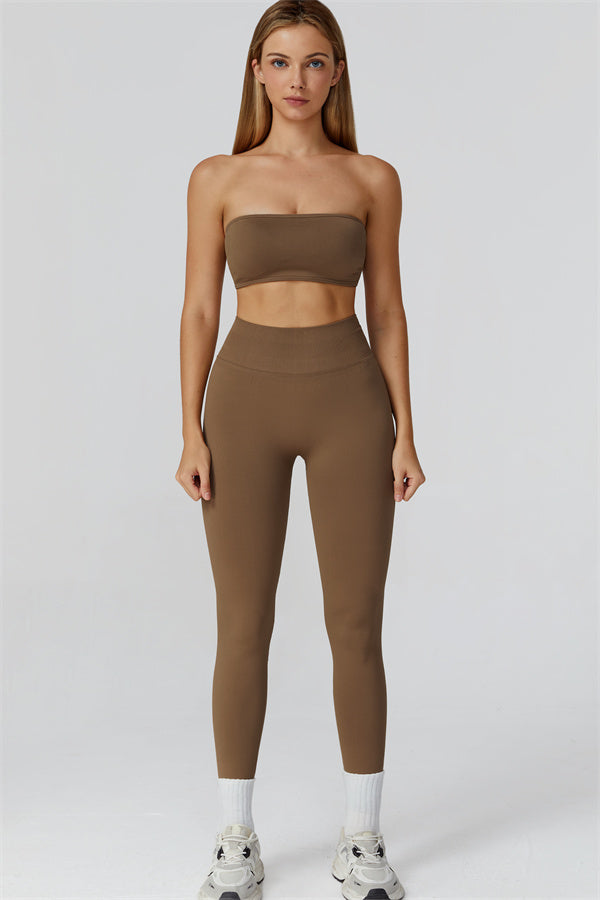 Conjunto de 2 piezas de leggings y sujetador deportivo Reign