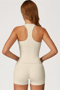 Conjunto de 2 piezas de top corto y shorts Glacier
