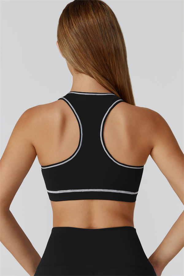 El conjunto de 3 piezas de leggings y sujetador deportivo con cremallera Venus
