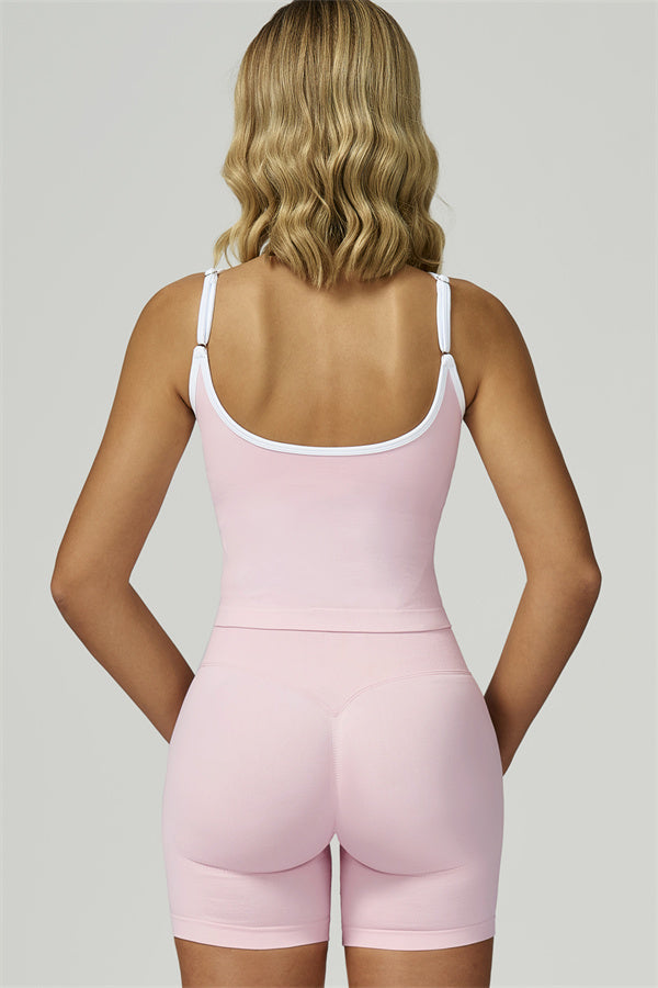 Conjunto de 2 piezas de top corto y shorts Prime Line