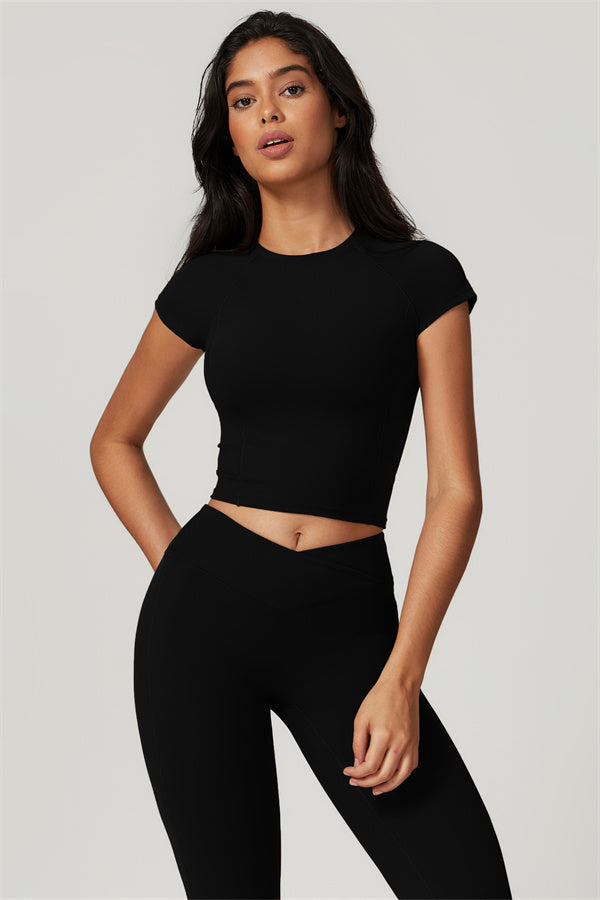 Conjunto de 2 piezas de camiseta y pantalones acampanados Sophia