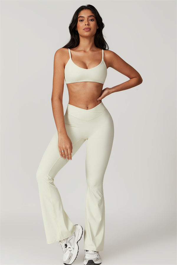 Conjunto de 2 piezas de sujetador deportivo Sophia Flares