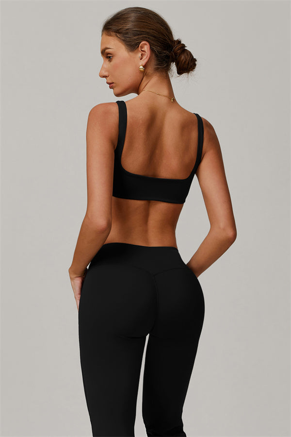 Conjunto de 2 piezas Halo: sujetador deportivo y leggings acampanados