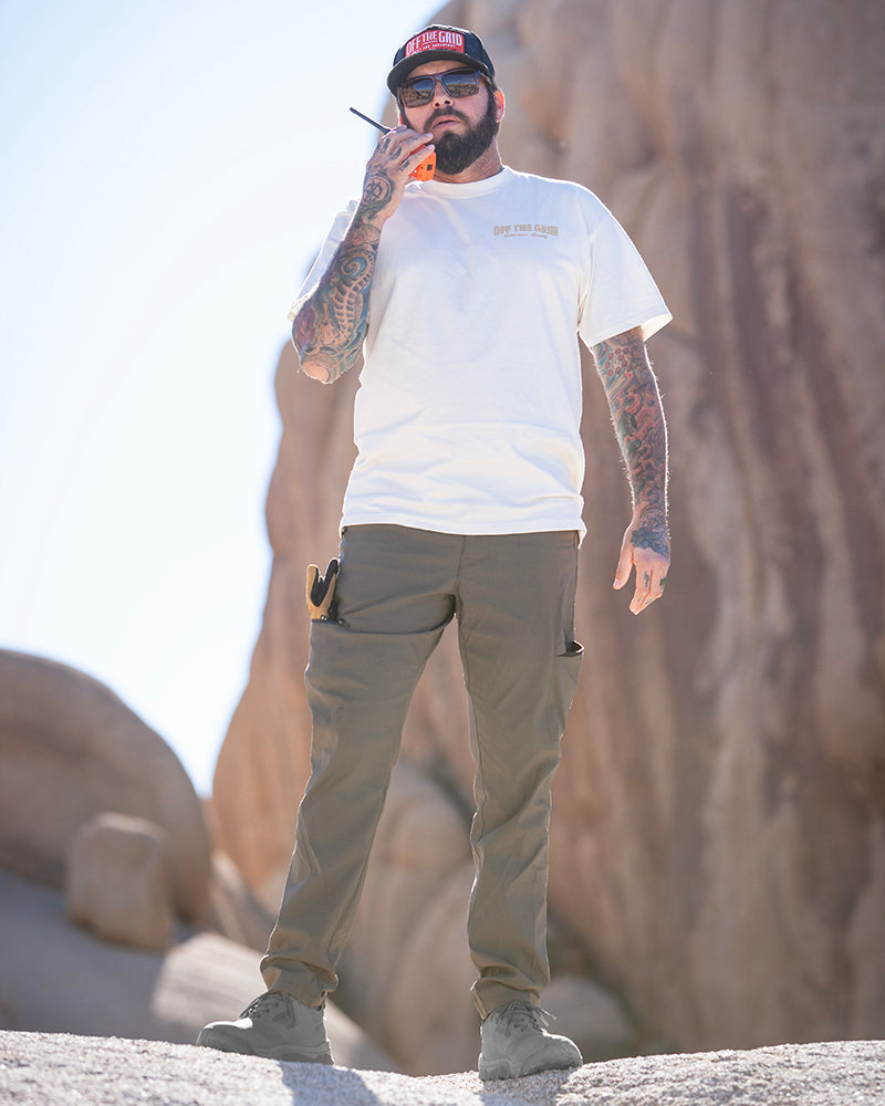 Pantalones Lancer Tapered - Marrón Beluga