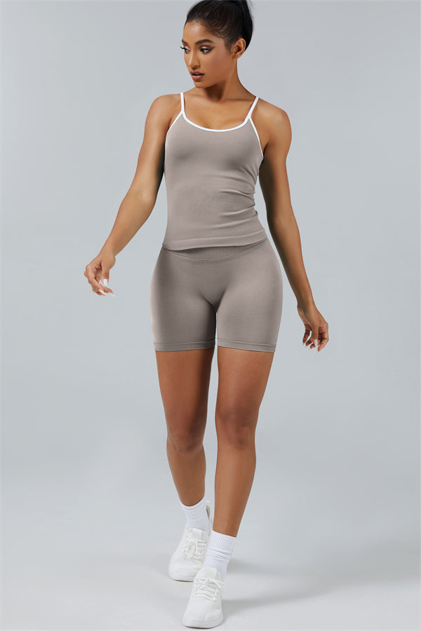 Conjunto de 2 piezas de top corto y pantalón corto Elevate New Crop
