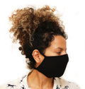 Mascarilla facial de viscosa de bambú transpirable, triple capa y talla extragrande, con lazos de cuerda