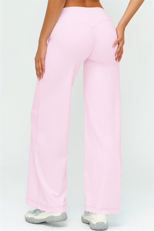 Top Halter Twirl y Pantalones Rectos de 2 Piezas