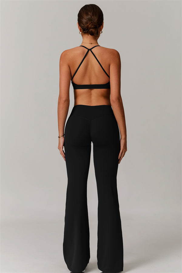 Los leggings delicados de pernera acampanada