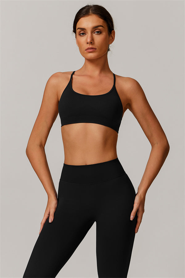 Conjunto de 2 piezas de sujetador deportivo y leggings Nova Luxe