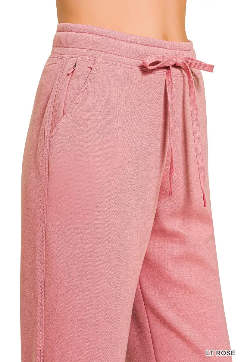 Drawstring Scuba Joggers with Pockets