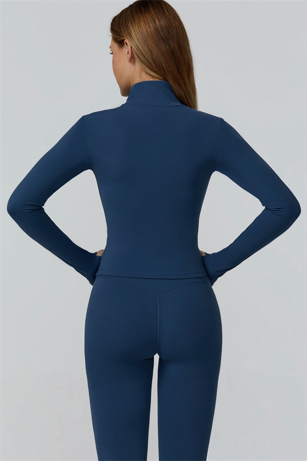 El conjunto de 3 piezas de leggings y sujetador deportivo con cremallera Venus