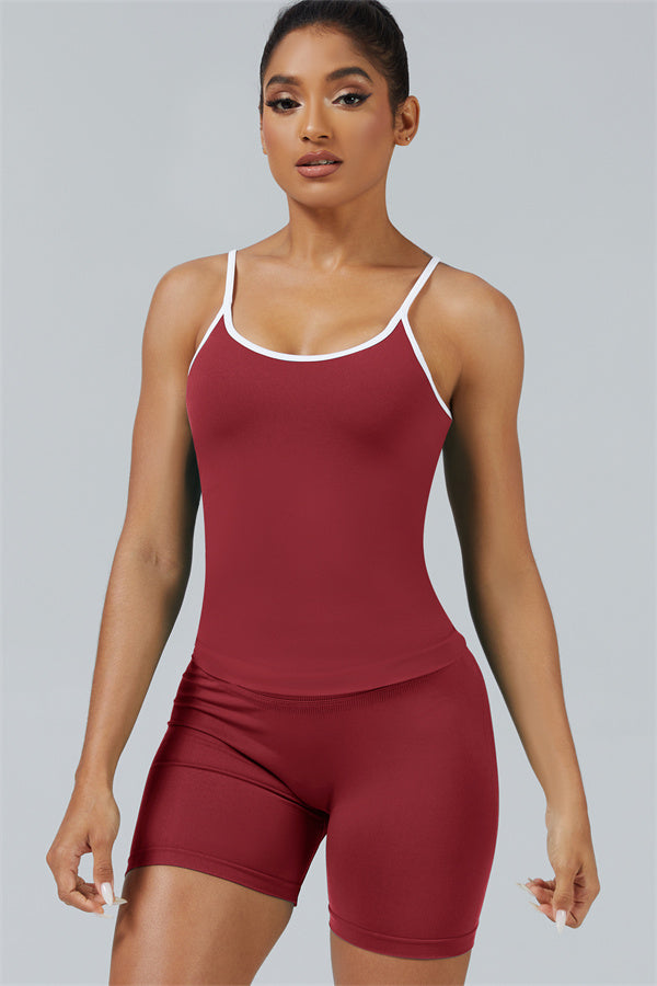 Conjunto de 2 piezas Elevate: top corto y shorts