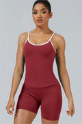 Conjunto de 2 piezas Elevate: top corto y shorts