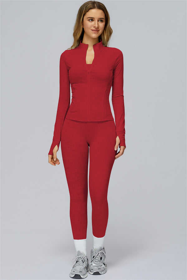 The Radiance Jacket Sports Bra Leggings 3-Piece Set
