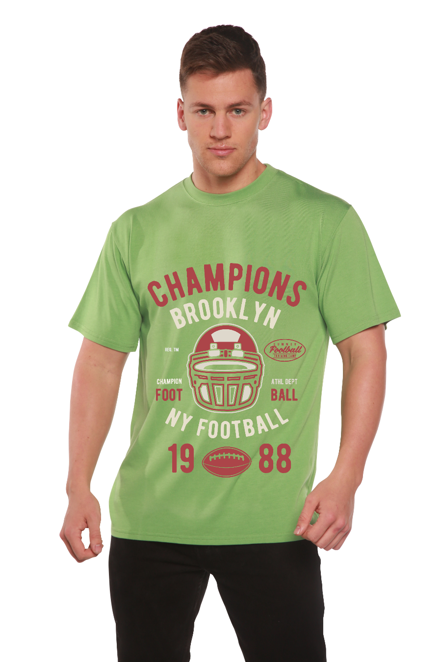 Camiseta gráfica de manga corta Champion Brooklyn para hombre de bambú viscosa/algodón orgánico