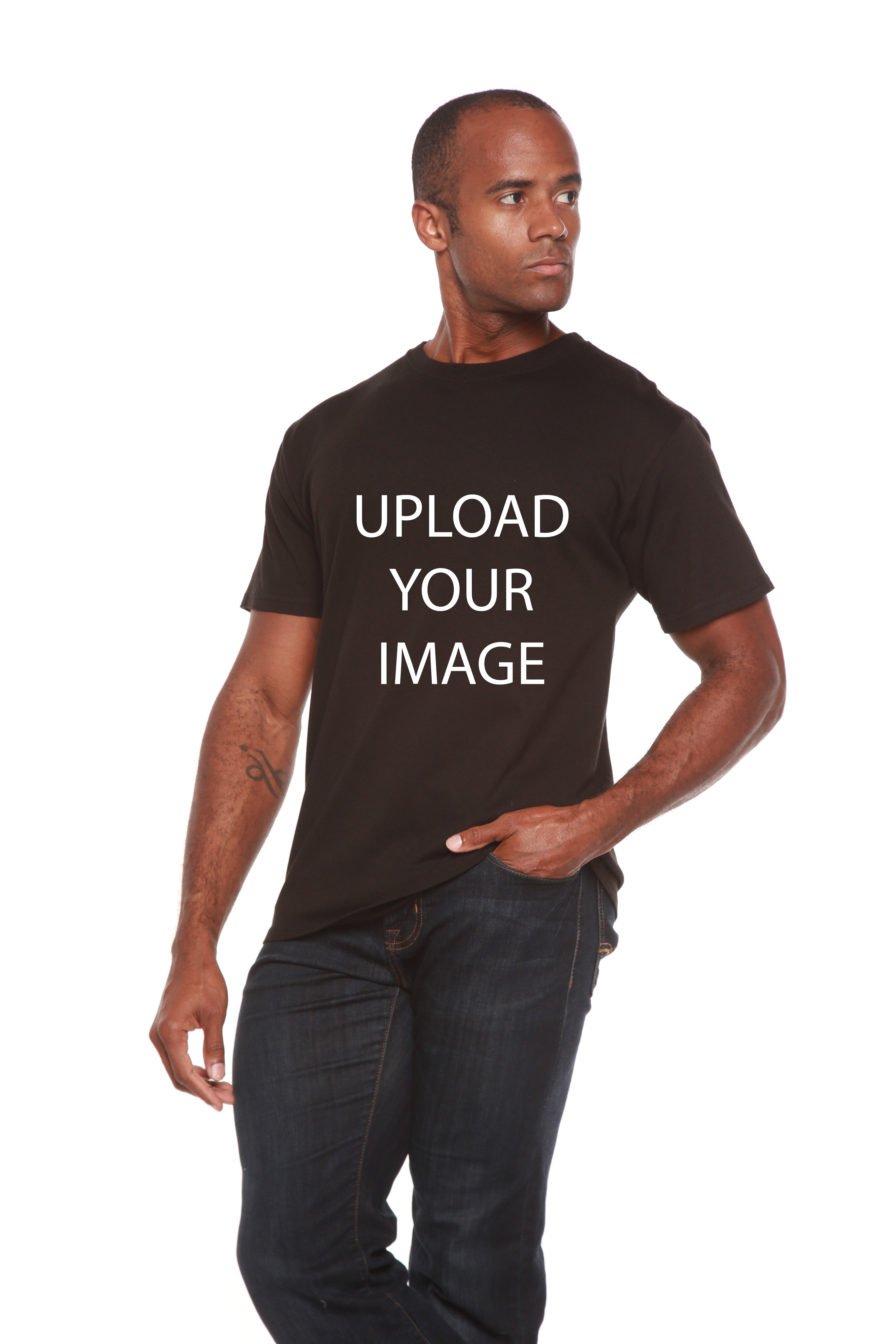 Camiseta de manga corta de viscosa de bambú y algodón orgánico personalizada para hombre