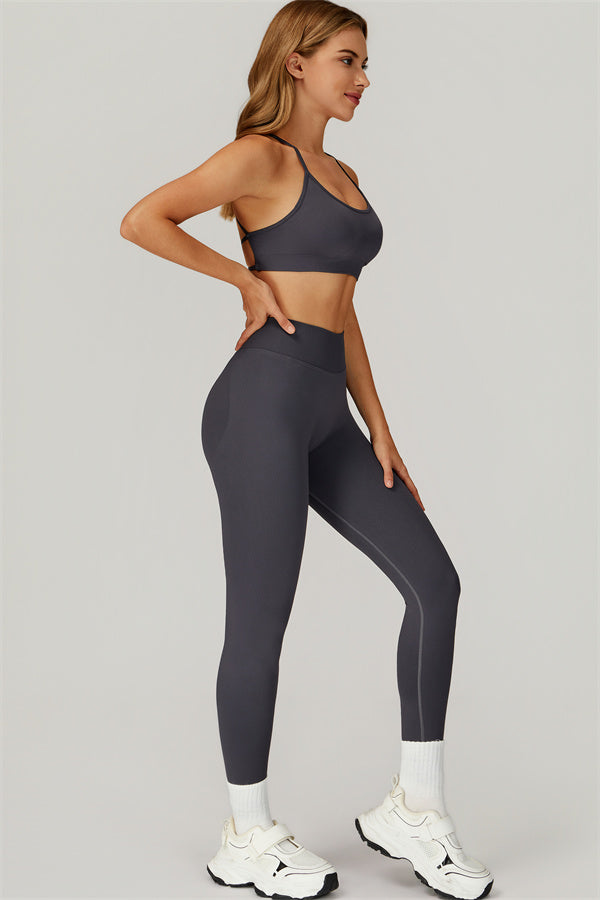 Conjunto de 2 piezas de leggings y sujetador deportivo Nova personalizado