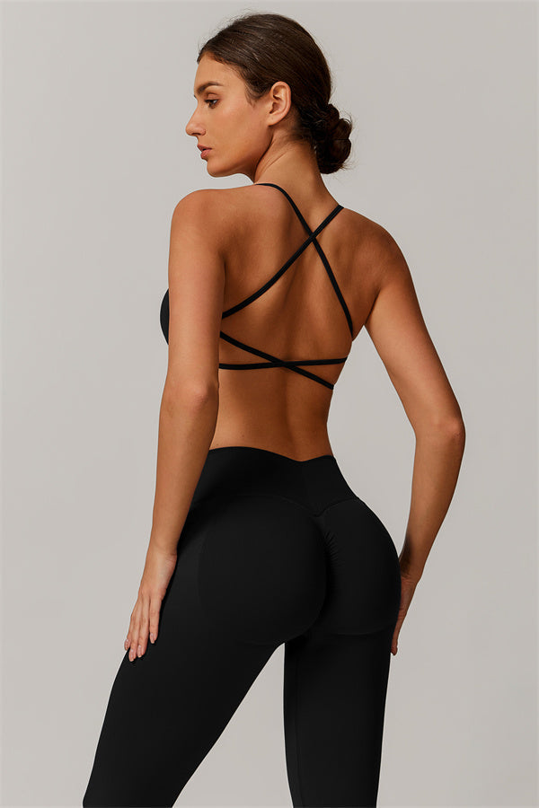 Conjunto de 2 piezas de sujetador deportivo y leggings Nova Luxe