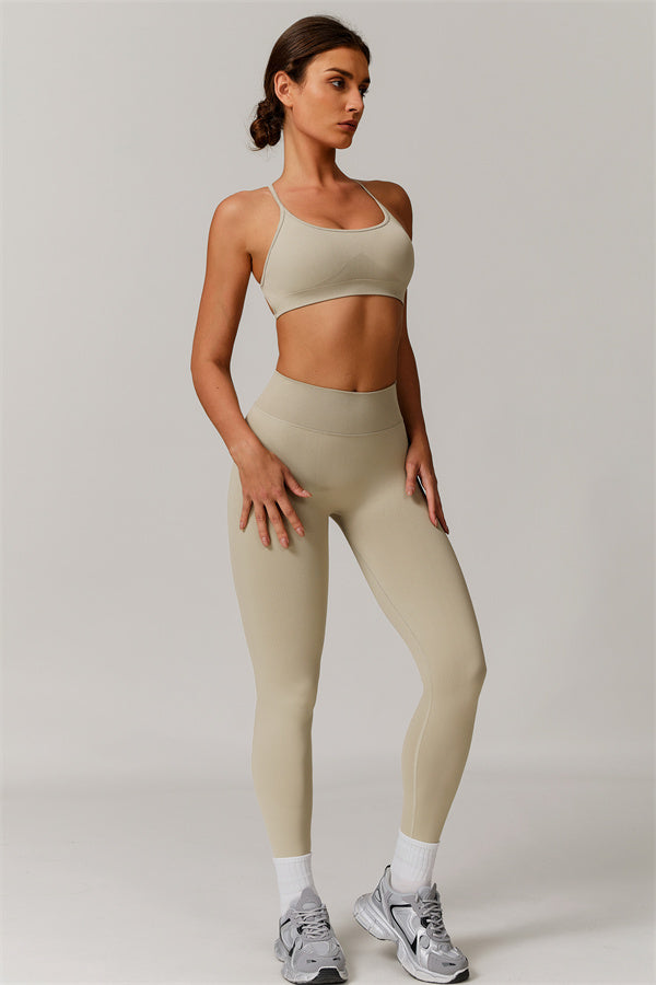 Conjunto de 2 piezas de sujetador deportivo y leggings Nova Luxe