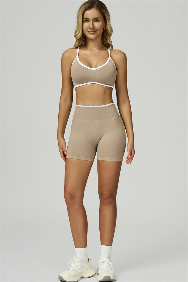 Conjunto de 2 piezas de shorts y top deportivo Prime Line