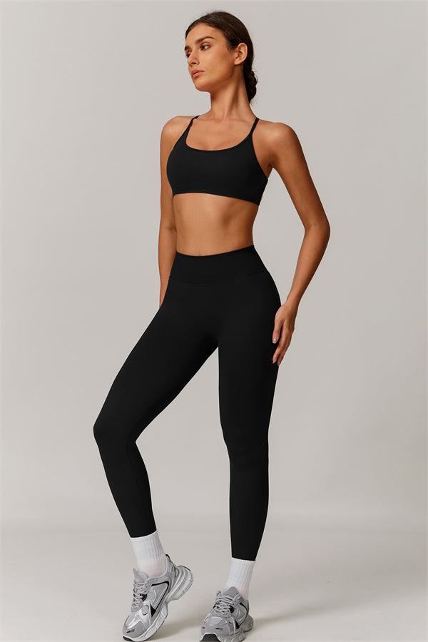 Conjunto de 2 piezas de sujetador deportivo y leggings Nova Luxe