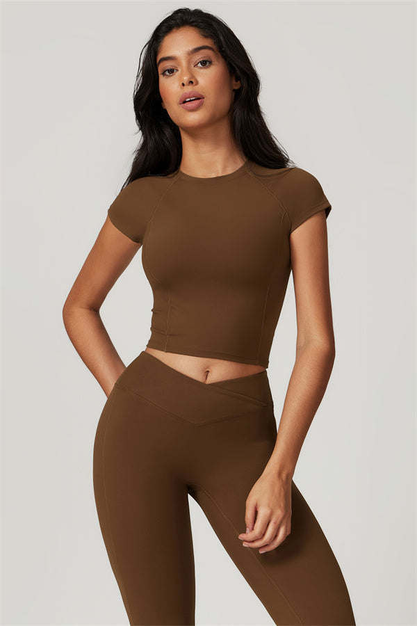 Conjunto de 2 piezas de camiseta y pantalones acampanados Sophia