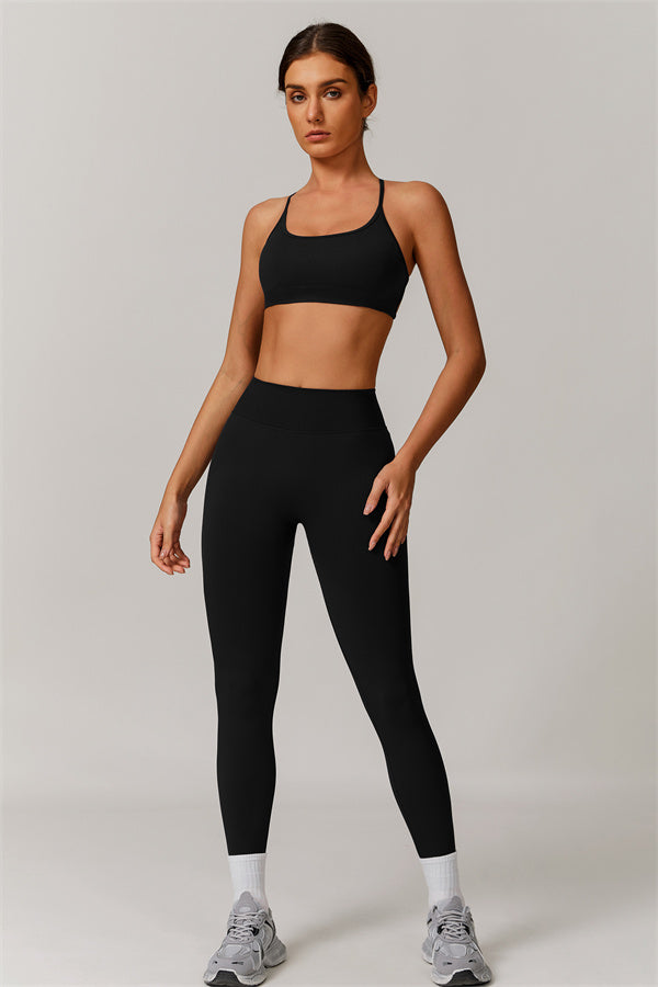 Conjunto de 2 piezas de sujetador deportivo y leggings Nova Luxe