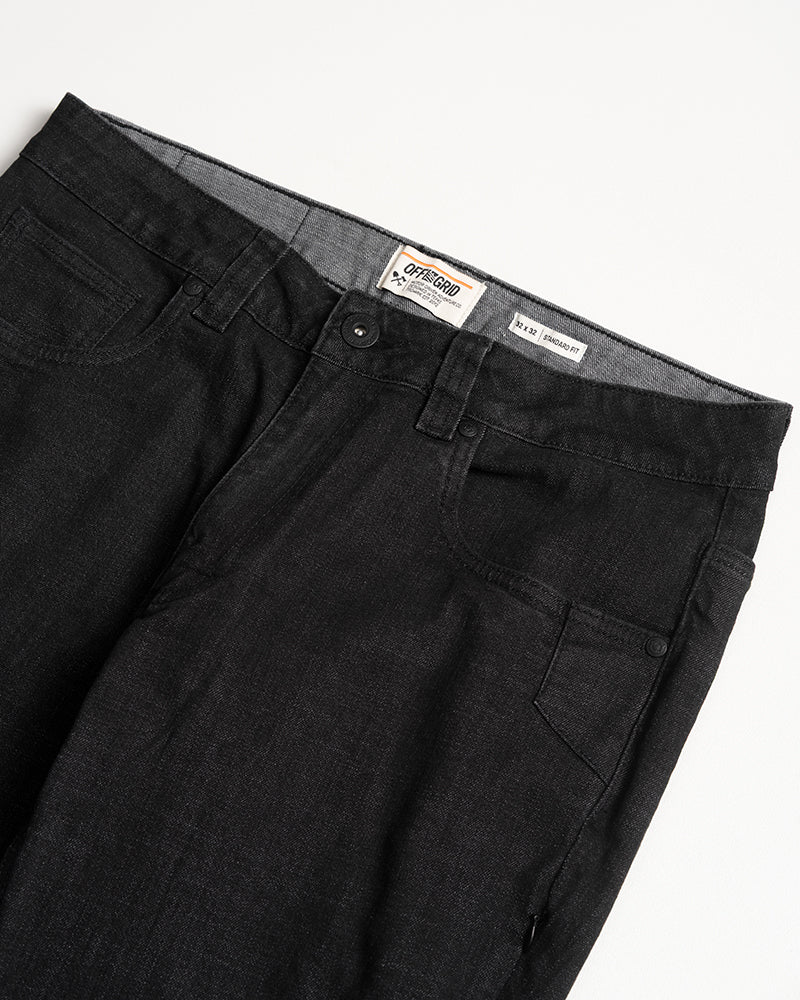 Hideout Denim Corte Estándar - Negro