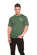 Camiseta gráfica de manga corta de bambú para hombre de California