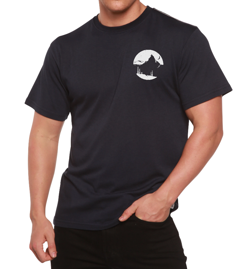 Explore Más Camiseta Estampada de Viscosa de Bambú/Algodón Orgánico para Hombre
