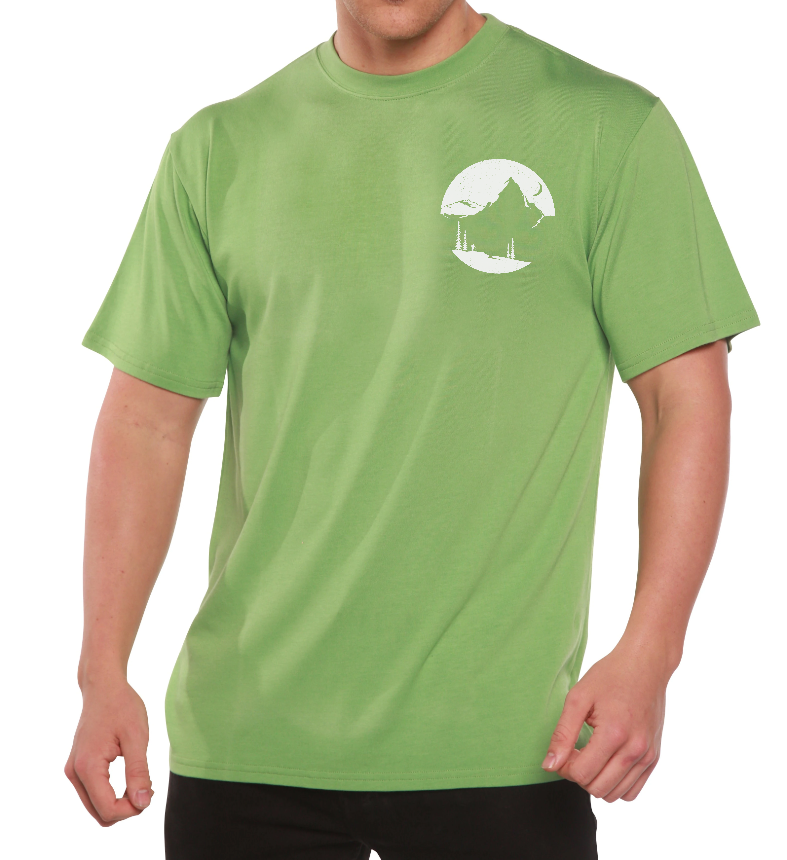 Explore Más Camiseta Estampada de Viscosa de Bambú/Algodón Orgánico para Hombre