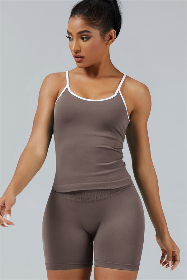 Conjunto de 2 piezas de top corto y pantalón corto Elevate New Crop