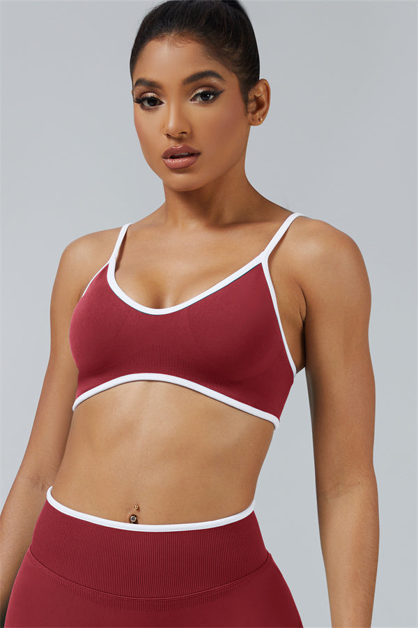 Conjunto de 2 piezas de sujetador deportivo y shorts Elevate