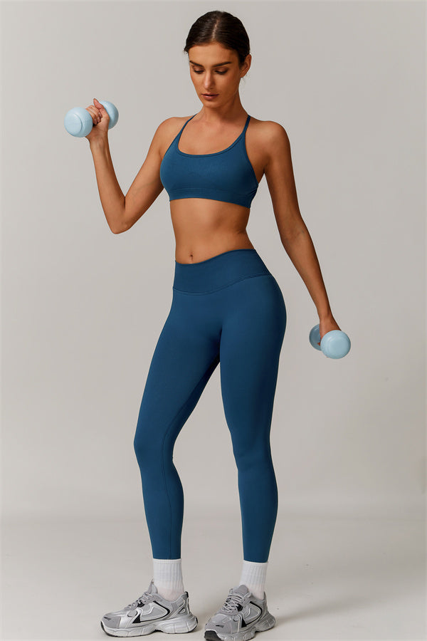 Conjunto de 2 piezas de sujetador deportivo y leggings Nova Luxe
