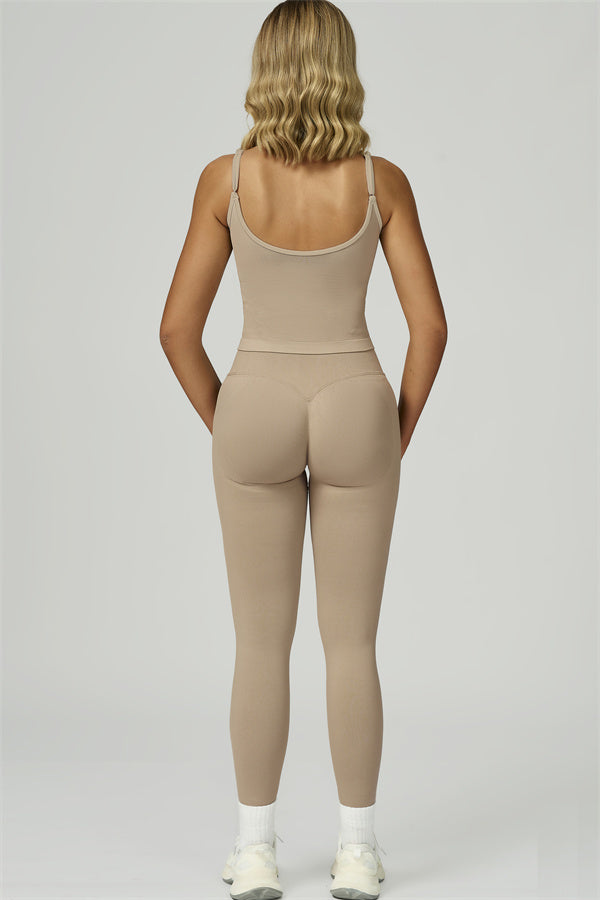 Conjunto de 2 piezas de top corto y leggings Prime