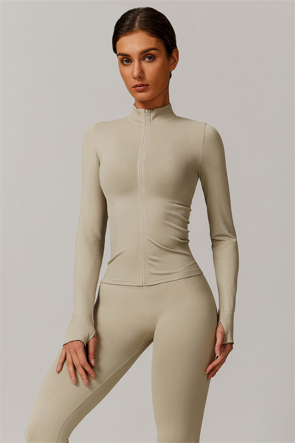 Conjunto de 3 piezas Nova Luxe: chaqueta, sujetador deportivo y leggings