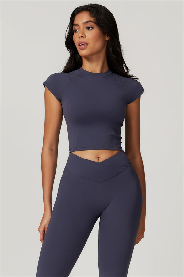 Conjunto de 2 piezas de camiseta y pantalones acampanados Sophia