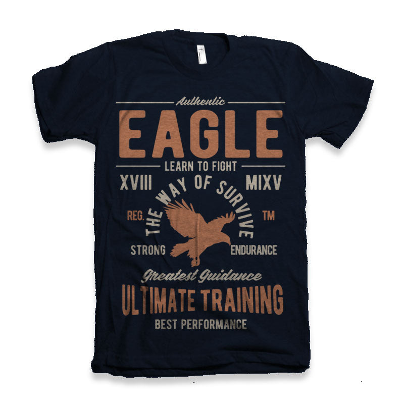 Camiseta gráfica de manga corta Eagle de viscosa de bambú/algodón orgánico para hombre