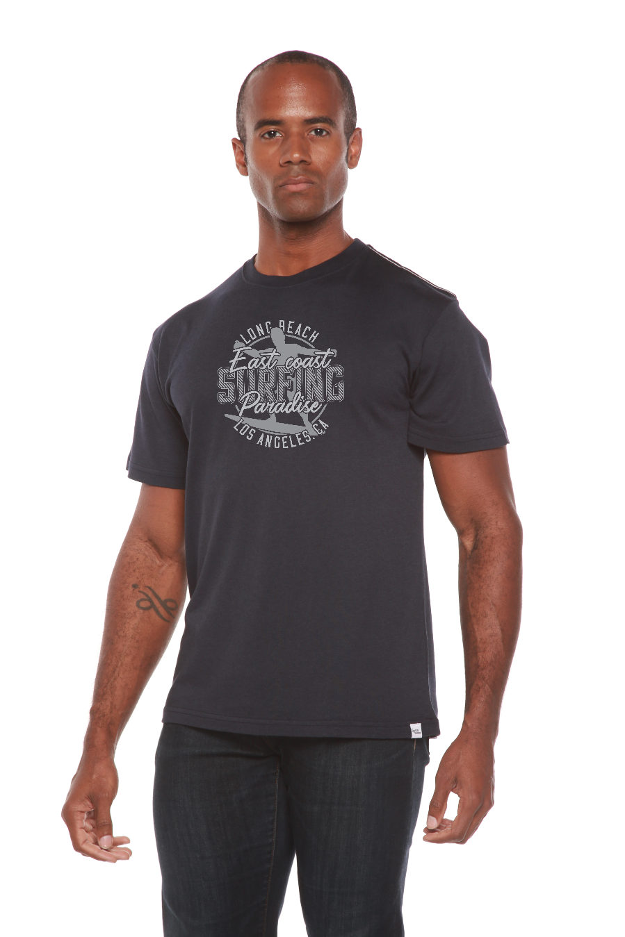 Camiseta Gráfica de Manga Corta para Hombre East Coast Paradise de Bambú Viscosa/Algodón Orgánico