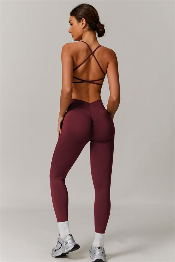 Conjunto de 2 piezas de sujetador deportivo y leggings Nova Luxe